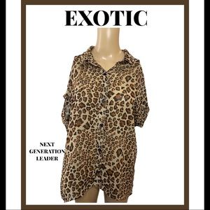 Sexy leopard print top